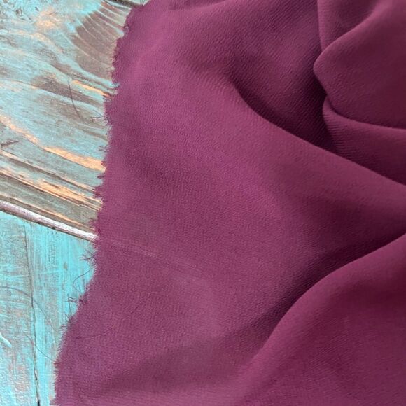 SHE + sky burgundy chiffon dress size S - Picture 10 of 10